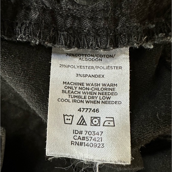 LOFT PLUS Modern Skinny Jean Stretch Denim Pant, Black Dark Gray, Size 18 - Picture 4 of 5